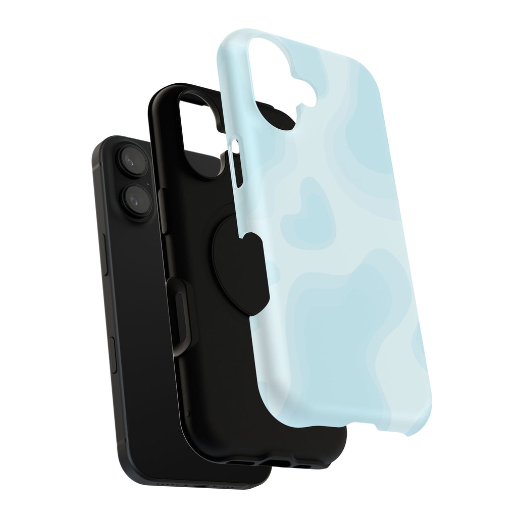 Pastel Blue Abstract Impact-Resistant Phone Case