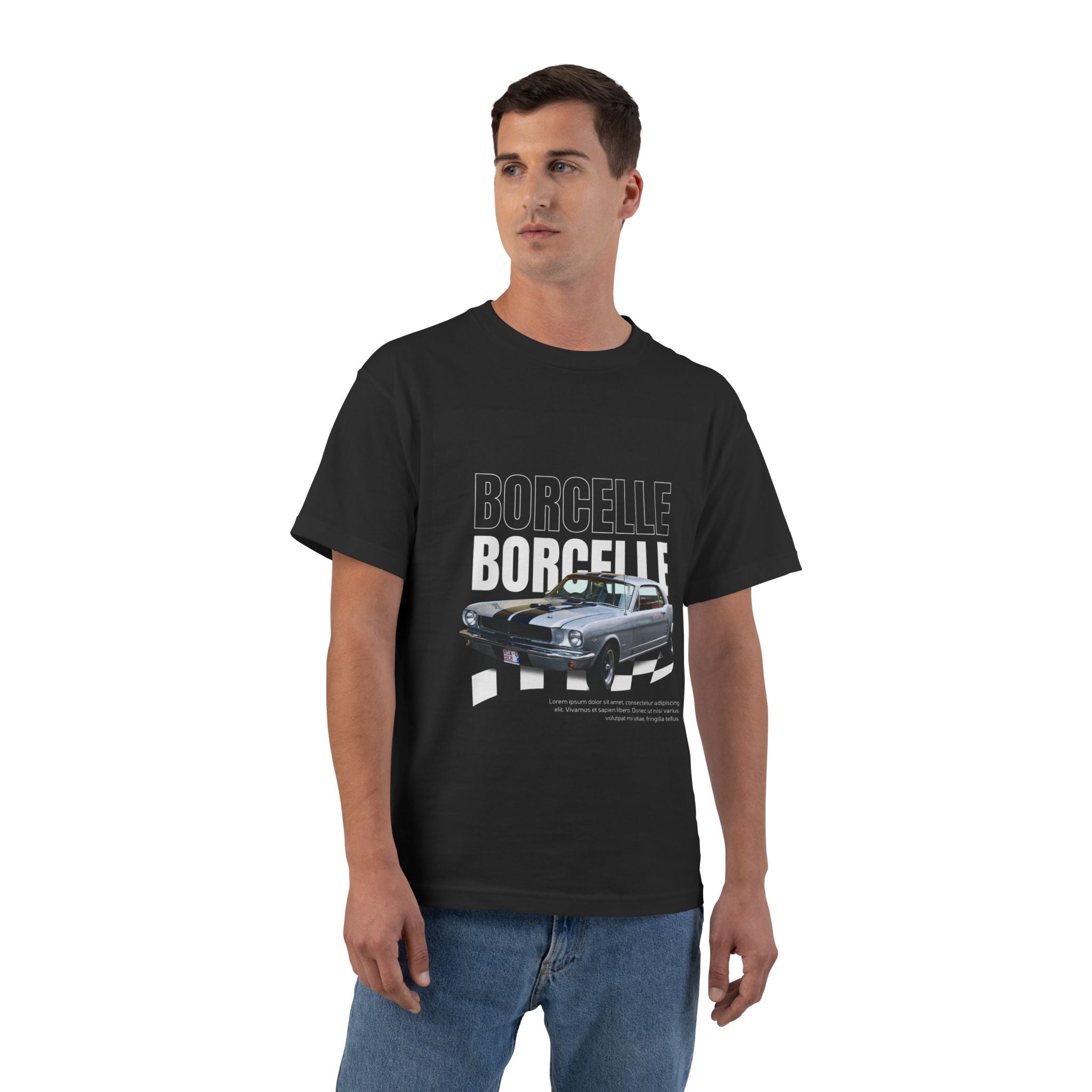 Borgelli Classic Muscle Car T-Shirt — Retro Racing Graphic Tee