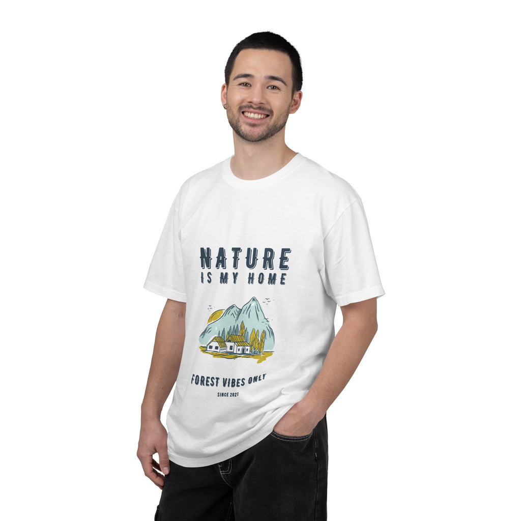 Nature Is My Home T-Shirt — Forest Vibes Mountain Graphic Tee
