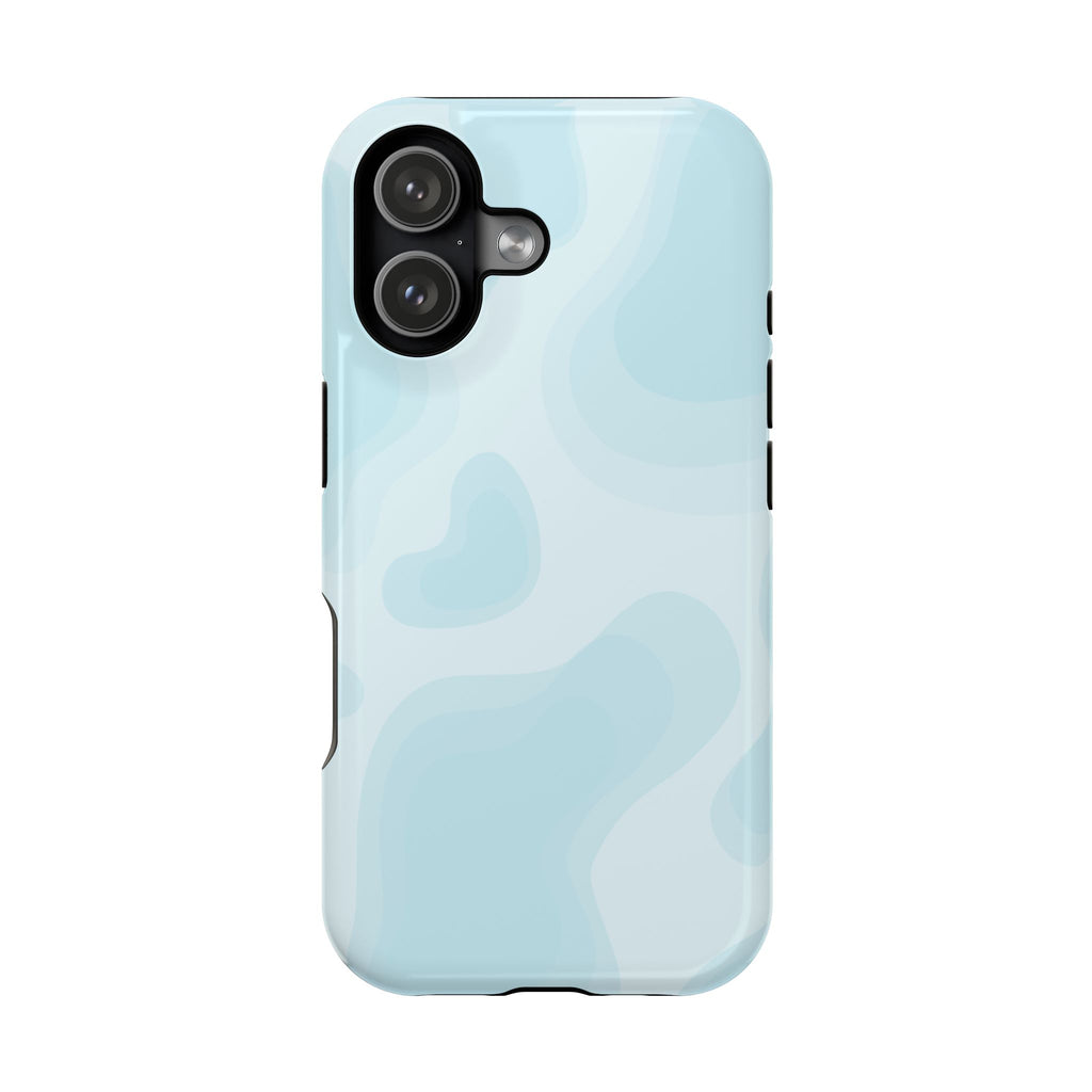 Pastel Blue Abstract Impact-Resistant Phone Case
