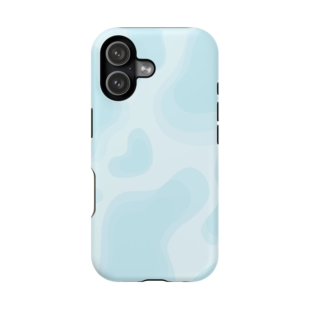 Pastel Blue Abstract Impact-Resistant Phone Case